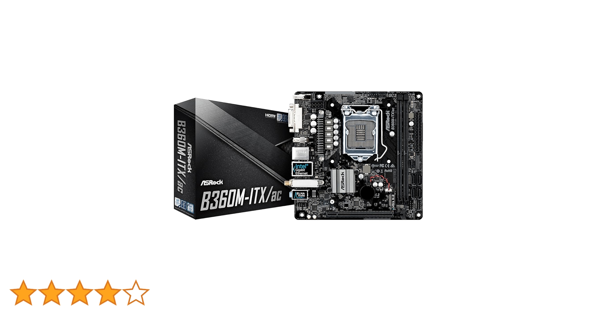 ASROCK　B360M-ITX　LGA1151　MiniITXマザボ CoffeeLake-S対応Wi-Fi搭載で1ランク上のMini-ITXマザーボード